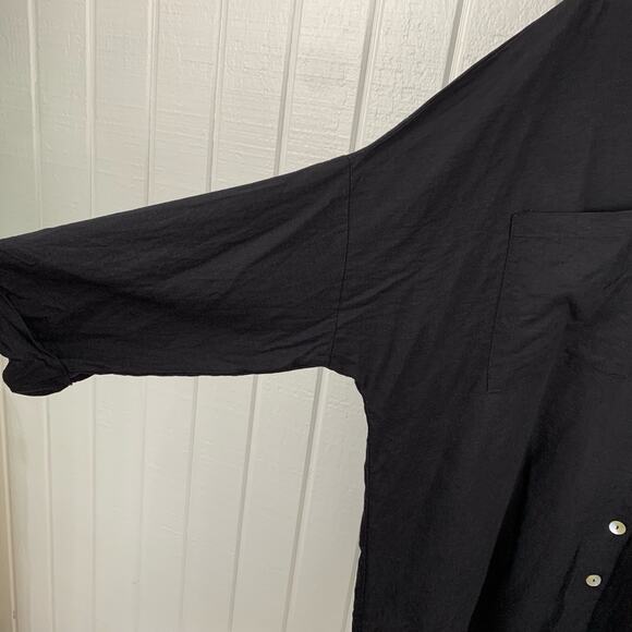 Show Me Your MuMu Shirt Top Blouse Short Sleeve John’s Button Down Black Sz XXL - Picture 4 of 9